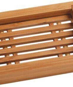 Bamboe zeepbakje rechthoek