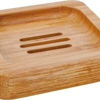 Bamboe zeepbakje vierkant