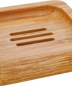 Bamboe zeepbakje vierkant