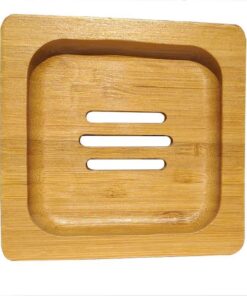 bamboe zeepbakje vierkant zeep CeD