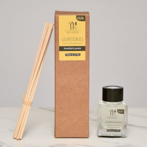 Yours Naturally 50ml geurstokjes Limoenblad & Gember