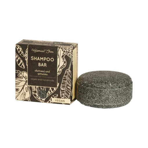 HelemaalShea Shampoo Bar Charcoal en spirulina