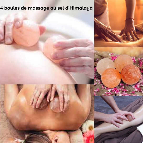 Himalaya Zoutlamp met massageballen