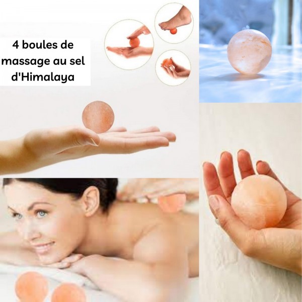 Himalaya Zoutlamp met massageballen