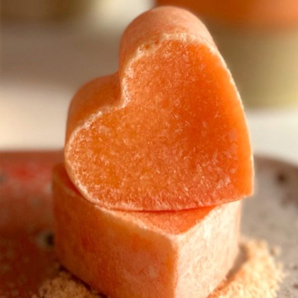 Coral Blush geurblokje hart